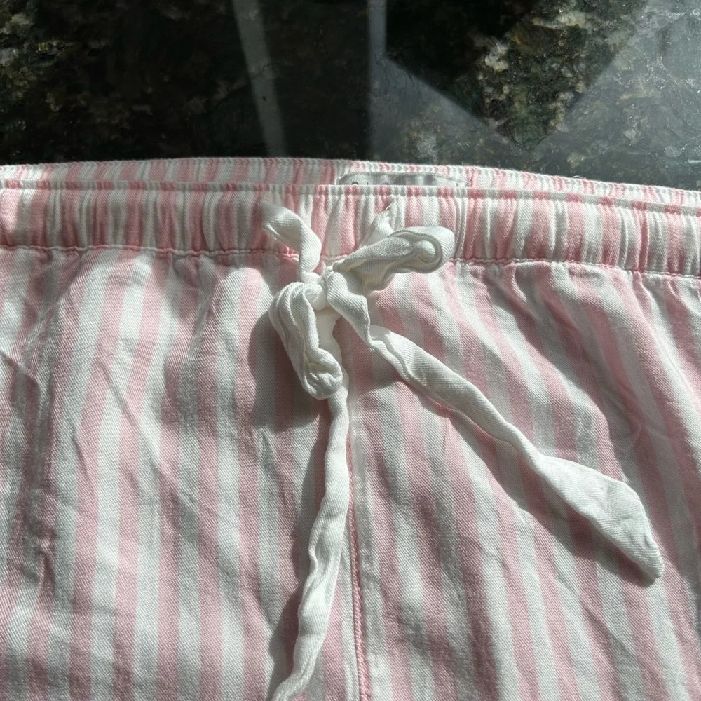PJ Salvage Pink & White Striped Short Sleeve Pajama Set
